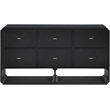 Meridian Furniture Parker Black Ash Veneer Dresser