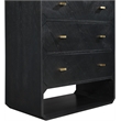 Meridian Furniture Parker Black Ash Veneer Dresser