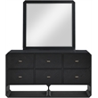 Meridian Furniture Parker Black Ash Veneer Dresser