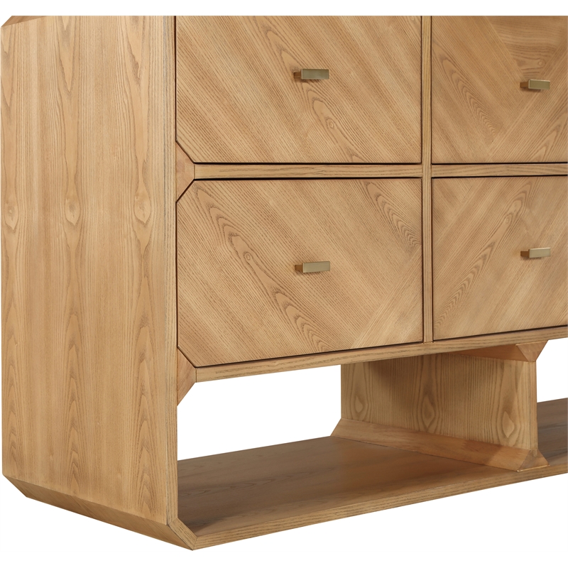 Meridian Furniture Parker Natural Ash Veneer Dresser
