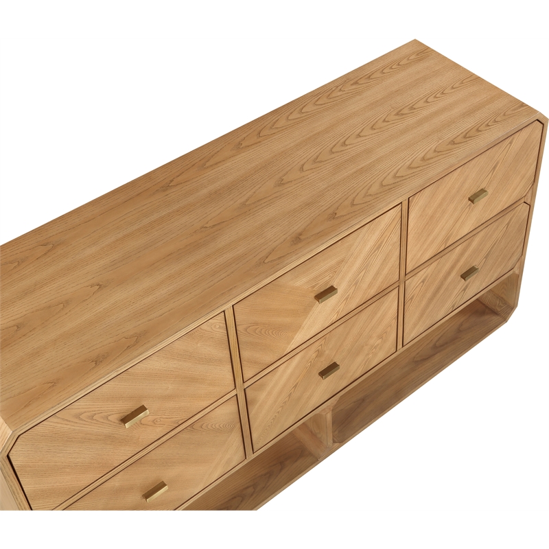 Meridian Furniture Parker Natural Ash Veneer Dresser