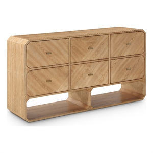 meridian furniture parker natural ash veneer dresser