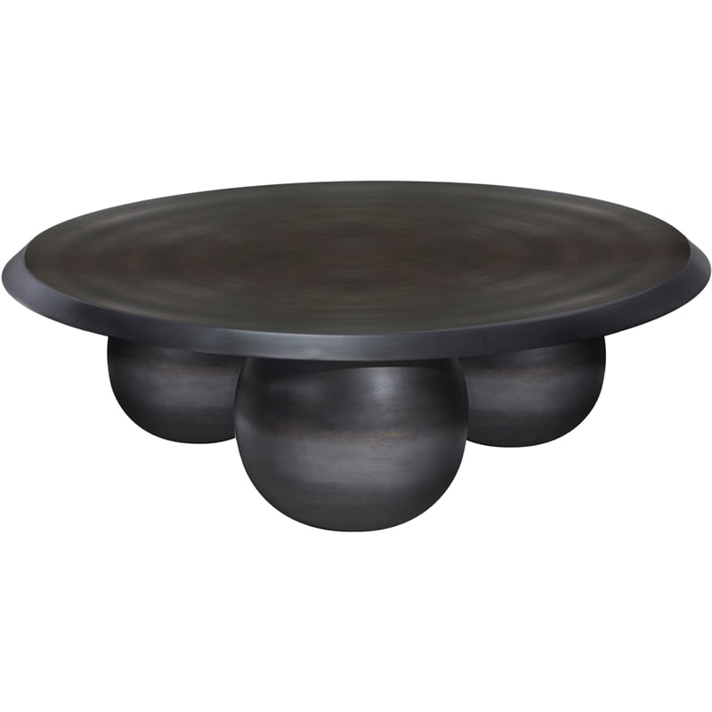 Meridian Furniture Globus Black Iron Metal Coffee Table