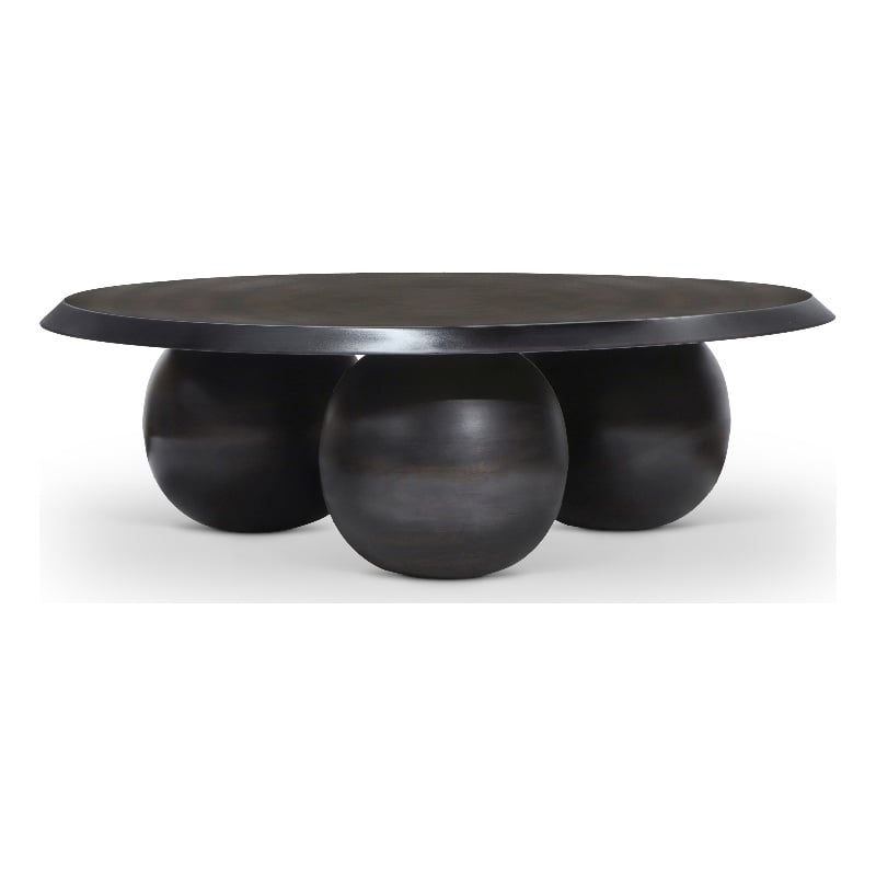 Meridian Furniture Globus Black Iron Metal Coffee Table