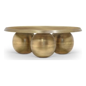 Meridian Furniture Globus Gold Iron Metal Coffee Table