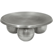 Meridian Furniture Globus Silver Iron Metal Coffee Table
