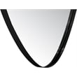 Meridian Furniture Finch Matte Black Iron Metal Frame Mirror
