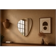 Meridian Furniture Finch Brushed Gold Iron Metal Frame Mirror
