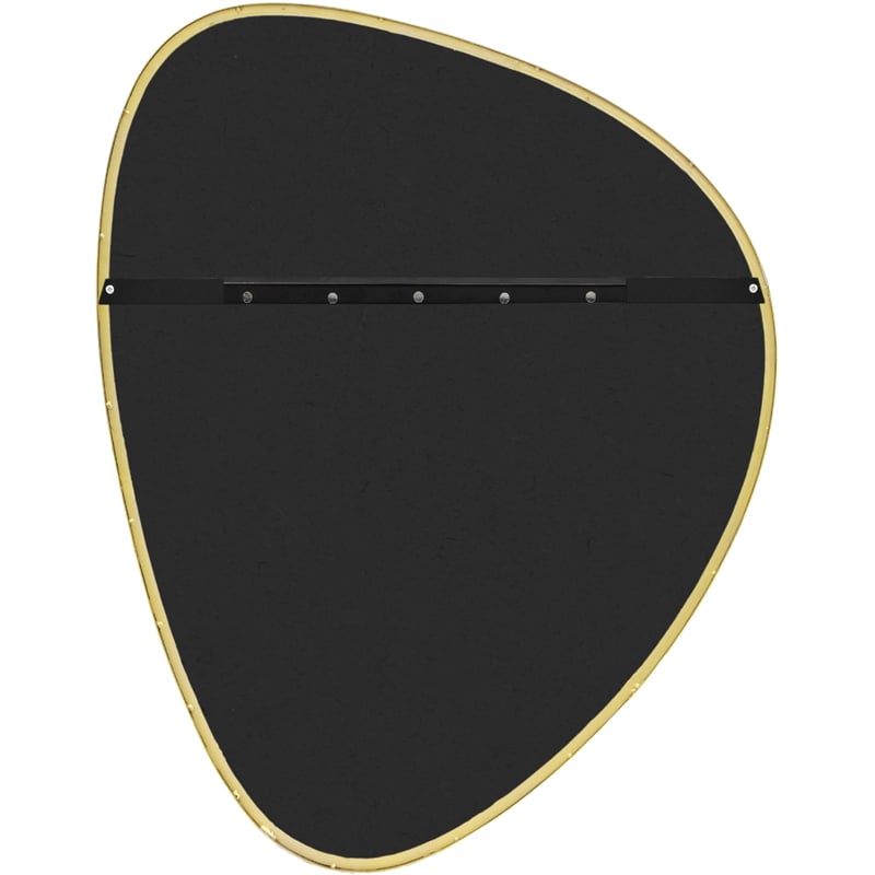 Meridian Furniture Finch Brushed Gold Iron Metal Frame Mirror