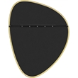 Meridian Furniture Finch Brushed Gold Iron Metal Frame Mirror