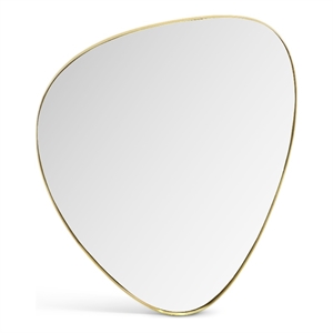 Meridian Furniture Finch Brushed Gold Iron Metal Frame Mirror