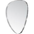 Meridian Furniture Finch Brushed Silver Iron Metal Frame Mirror