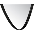 Meridian Furniture Finch Matte Black Iron Metal Frame Mirror