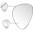 Meridian Furniture Finch Matte Black Iron Metal Frame Mirror