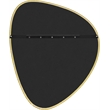 Meridian Furniture Finch Brushed Gold Iron Metal Frame Mirror