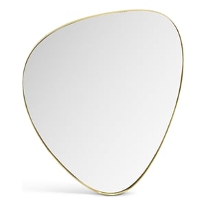 Meridian Furniture Finch Brushed Gold Iron Metal Frame Mirror