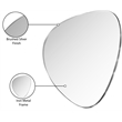 Meridian Furniture Finch Brushed Silver Iron Metal Frame Mirror