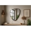 Meridian Furniture Finch Matte Black Iron Metal Frame Mirror