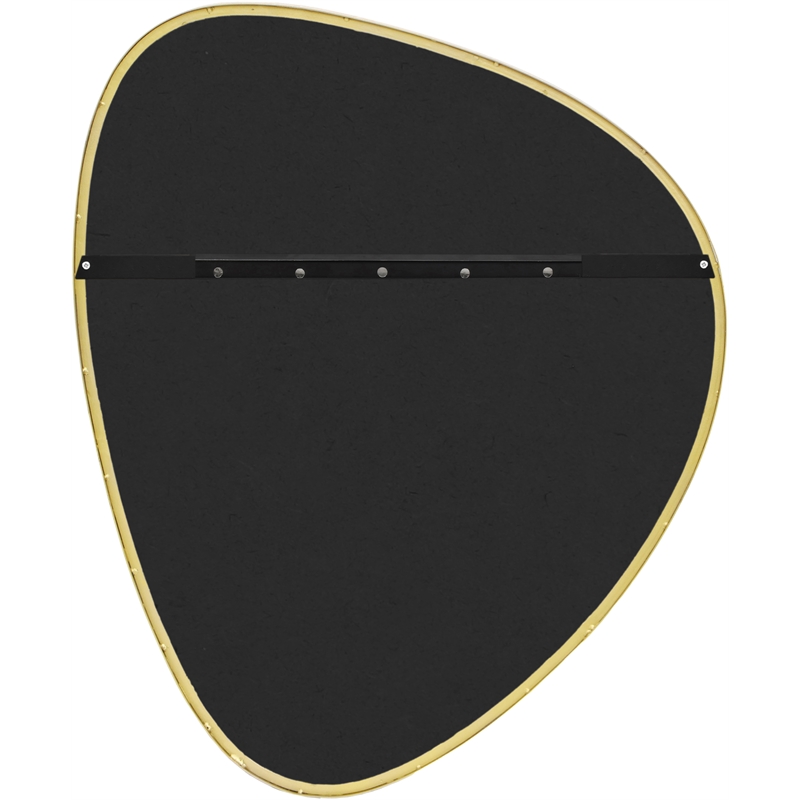 Meridian Furniture Finch Brushed Gold Iron Metal Frame Mirror