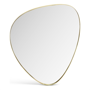 Meridian Furniture Finch Brushed Gold Iron Metal Frame Mirror