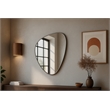 Meridian Furniture Finch Brushed Silver Iron Metal Frame Mirror