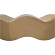 Meridian Furniture Wave Beige Velvet Bench