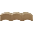 Meridian Furniture Wave Beige Velvet Bench