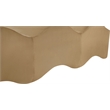 Meridian Furniture Wave Beige Velvet Bench