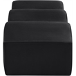Meridian Furniture Wave Black Velvet Bench