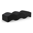 Meridian Furniture Wave Black Velvet Bench