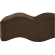 Meridian Furniture Wave Brown Velvet Bench