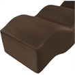 Meridian Furniture Wave Brown Velvet Bench