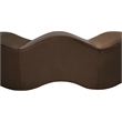 Meridian Furniture Wave Brown Velvet Bench