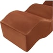 Meridian Furniture Wave Cognac Velvet Bench