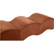 Meridian Furniture Wave Cognac Velvet Bench