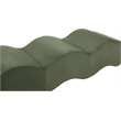 Meridian Furniture Wave Green Velvet Bench