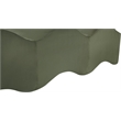Meridian Furniture Wave Green Velvet Bench