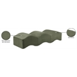 Meridian Furniture Wave Green Velvet Bench