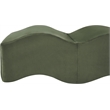 Meridian Furniture Wave Green Velvet Bench