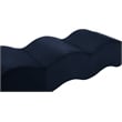 Meridian Furniture Wave Navy Velvet Bench