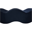 Meridian Furniture Wave Navy Velvet Bench