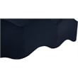Meridian Furniture Wave Navy Velvet Bench