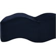 Meridian Furniture Wave Navy Velvet Bench