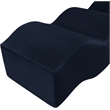 Meridian Furniture Wave Navy Velvet Bench