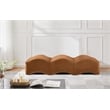 Meridian Furniture Wave Saddle Velvet Bench
