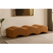 Meridian Furniture Wave Saddle Velvet Bench