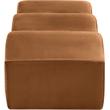 Meridian Furniture Wave Saddle Velvet Bench