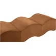 Meridian Furniture Wave Saddle Velvet Bench