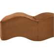 Meridian Furniture Wave Saddle Velvet Bench