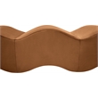 Meridian Furniture Wave Saddle Velvet Bench
